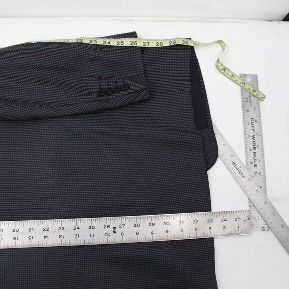 canali sport coat men's 44L three button silk wool waffle notch lapel vented - Picture 7 of 16